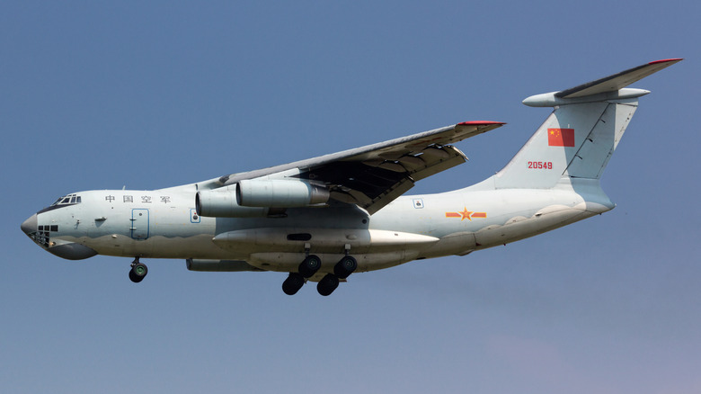 People's liberation Army Airforce IL-76 landing in Jakarta Soekarno-Hatta Airport