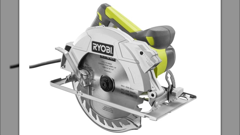 The corded 7 1/4-inch circular saw from Ryobi.