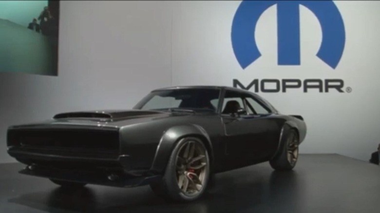 The 1968 Dodge "Super Charger" Concept powered by the Hellephant crate engine.