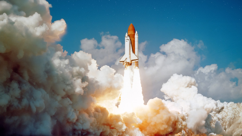 rocket lifting off