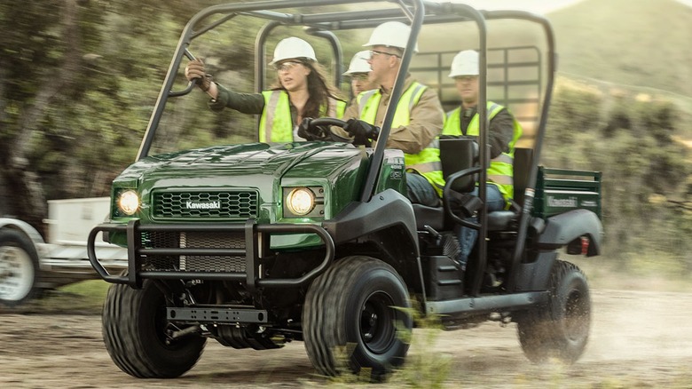 Workers in Kawasaki Mule