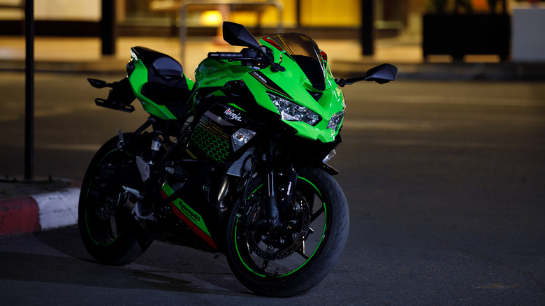 Kawasaki Ninja parked