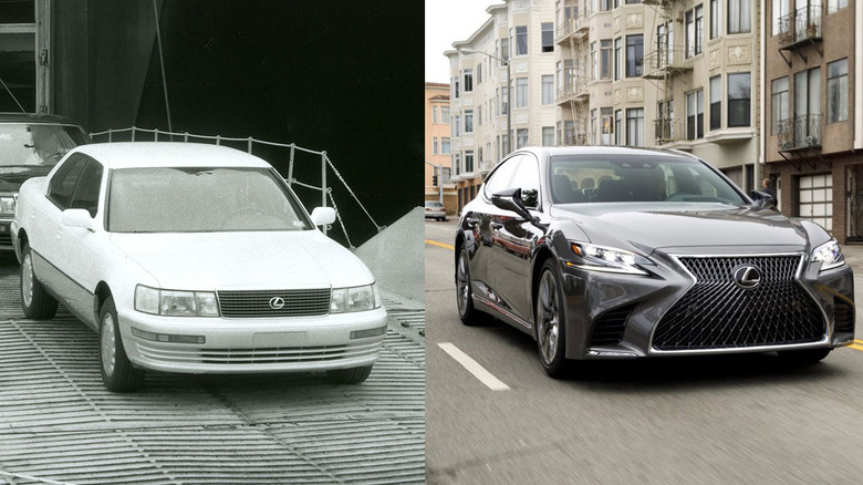 1990 Lexus LS and 2020 Lexus LS side by side comparison
