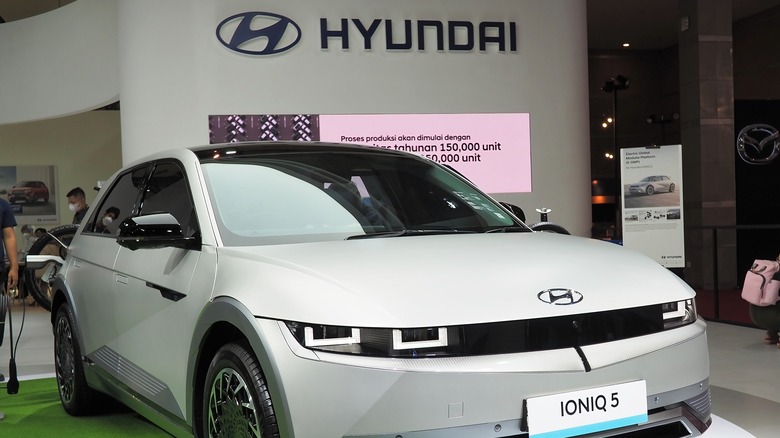 Hyundai electric car on show