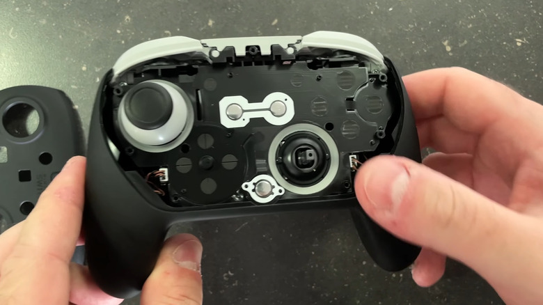 pro controller being taken apart