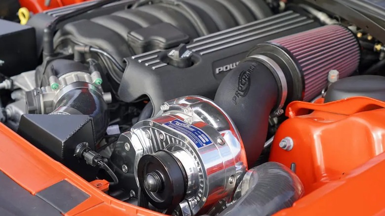 A ProCharger Supercharged 2018 6.4L HEMI V8