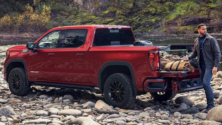 Red GMC Canyon