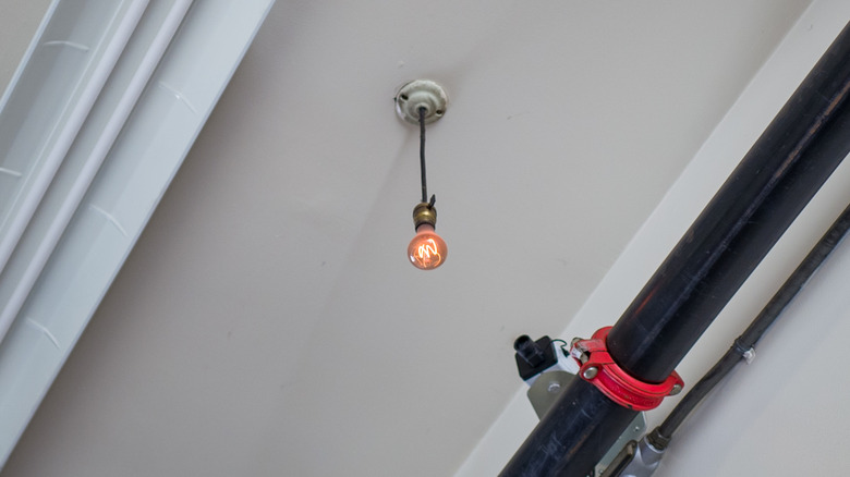 The Centennial Bulb in the ceiling