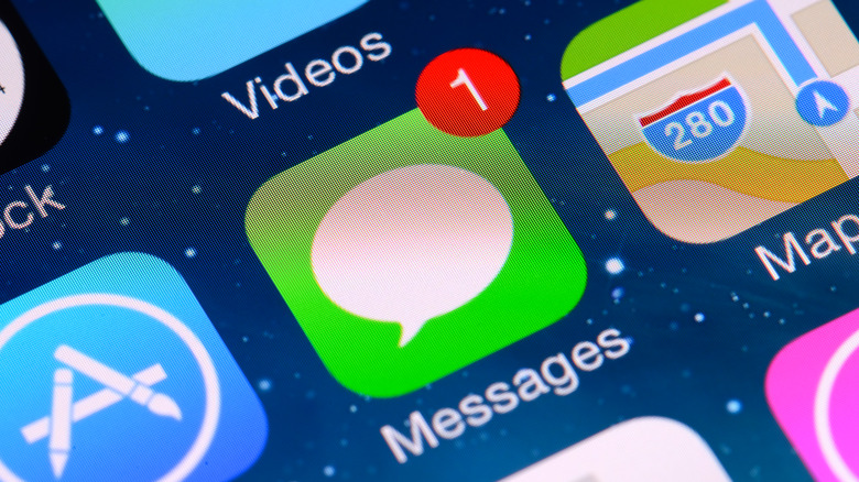 iMessage app on iPhone