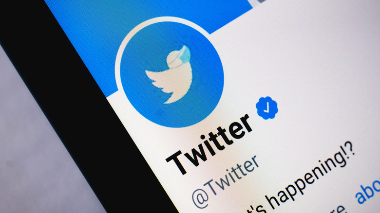 Twitter on phone