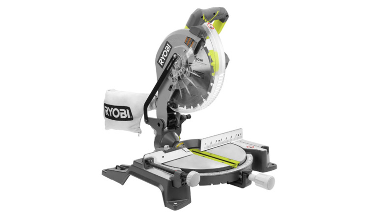 The Ryobi compound miter saw