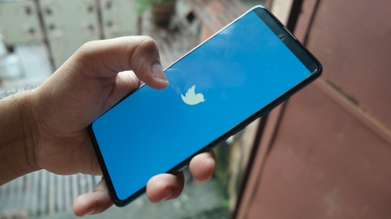 Twitter app on Android device