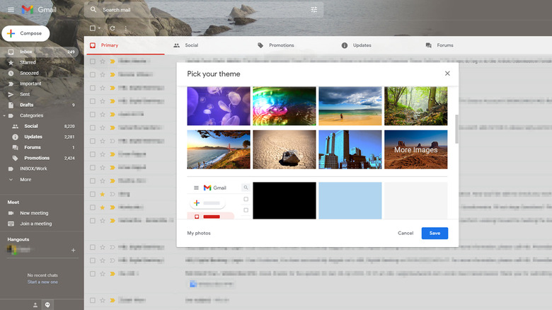 Gmail theme screenshot