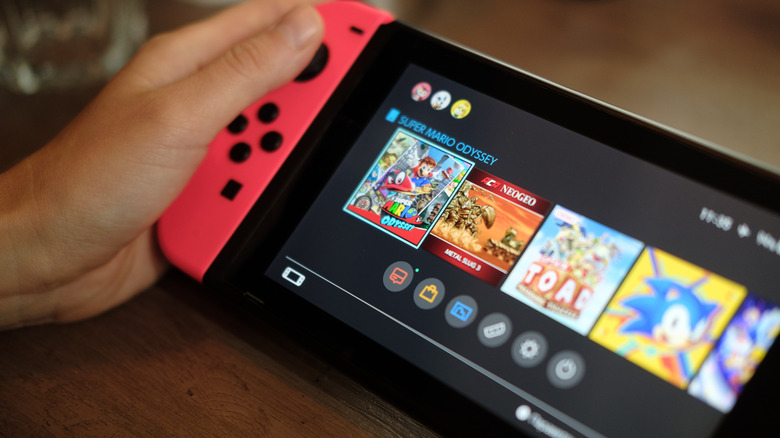 Nintendo Switch home screen