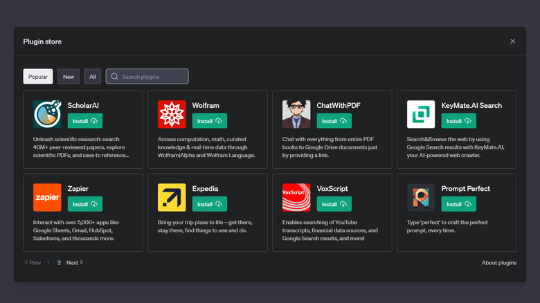 chatgpt plugin store