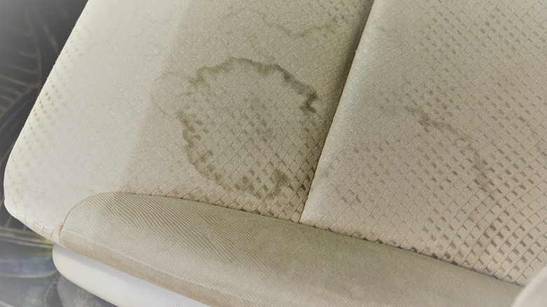 Car seat with severe staining
