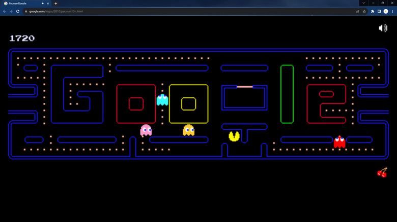 Google Pac-Man on browser