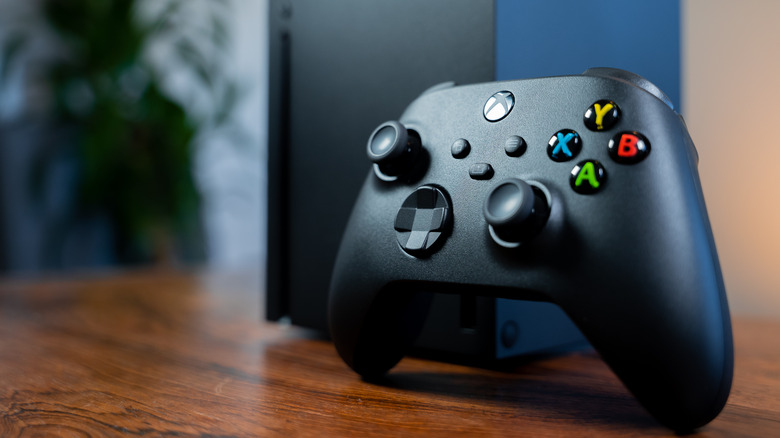Xbox Series X|S controller stood up