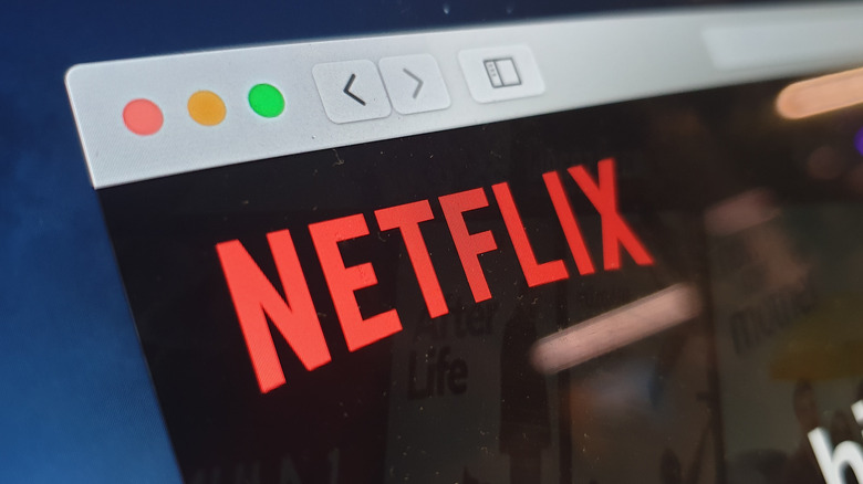 Netflix mascot on Safari browser