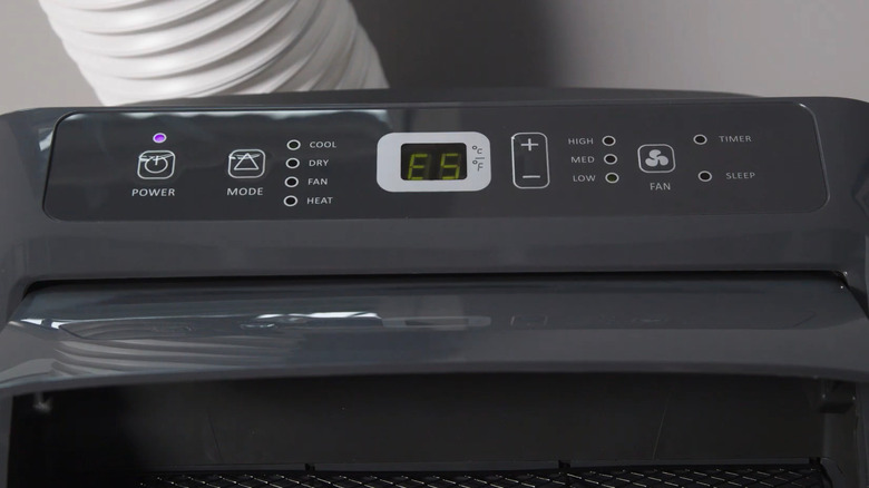 Hisense portable air conditioner with E5 error