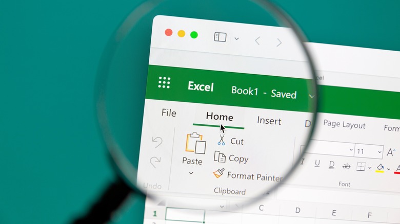 Excel magnify, mouse over home button