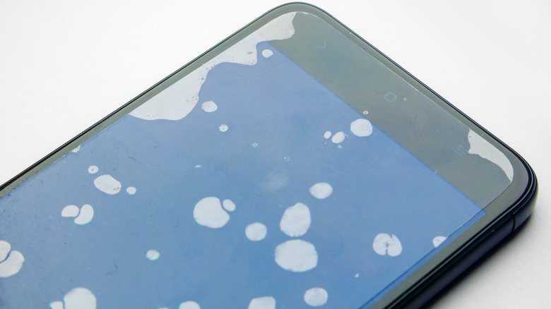 smartphone screen bubbles