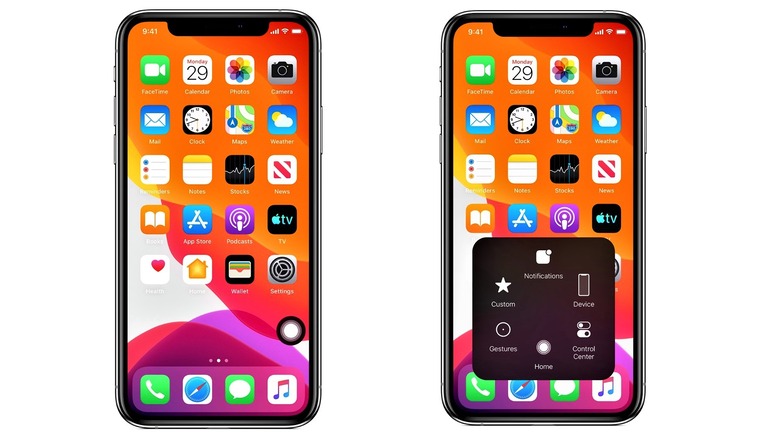 AssistiveTouch demonstration on iPhone 