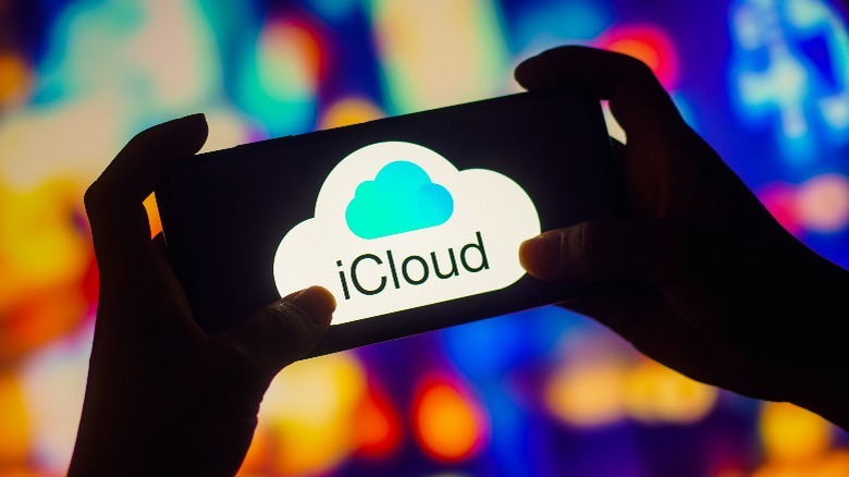 iCloud logo on iPhone