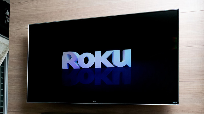 Roku logo on TV
