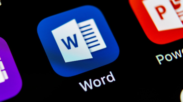 Microsoft Word app