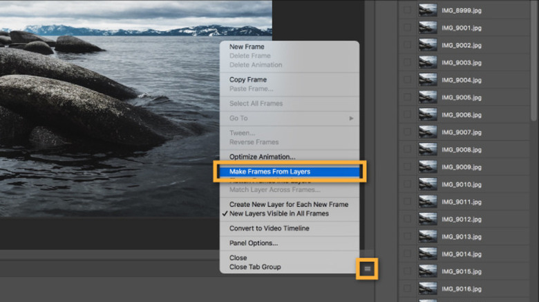 Photoshop loading all layers