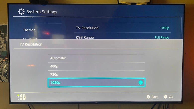 Changing Nintendo Switch resolution