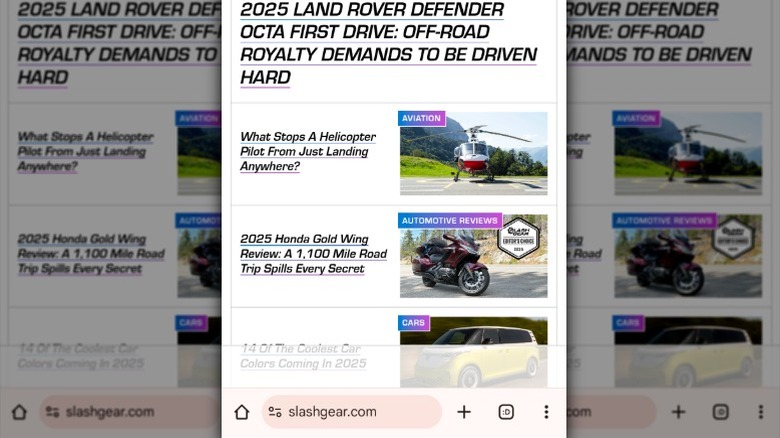 MMtech Online webpage on Chrome with addres bar at the bottom of screen