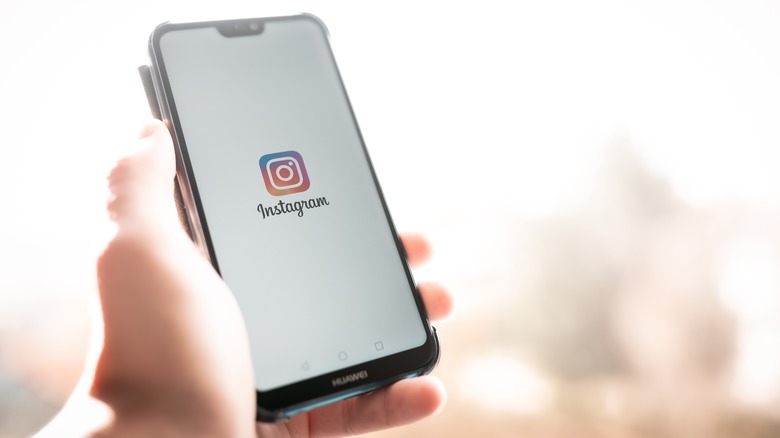 Instagram icon on Huawei phone