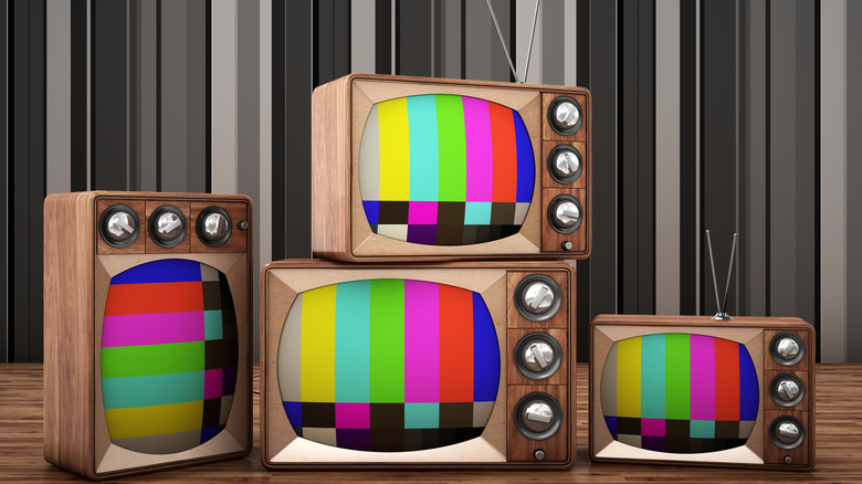 old TVs with no signal 
