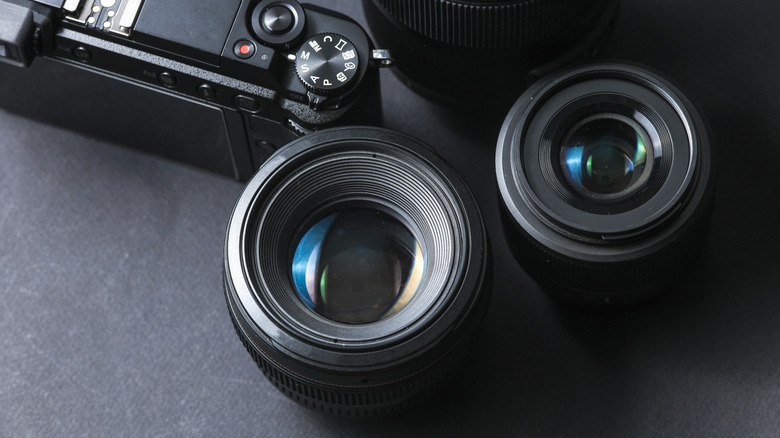 Camera with multiple lenses