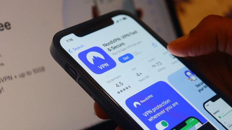 NordVPN on smartphone