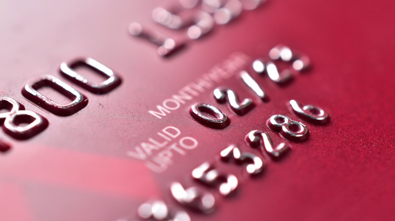 Credit card expiration date