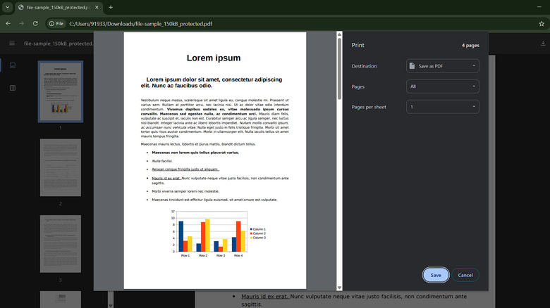 Duplicating PDF in Google Chrome