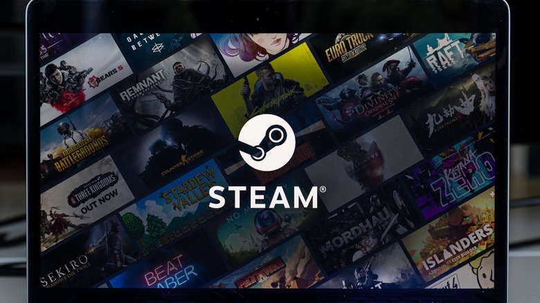 steam background laptop