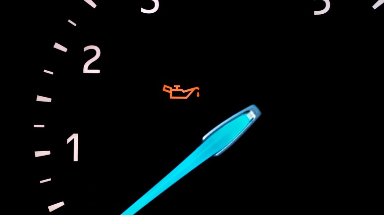 Oil pressure light in gauge