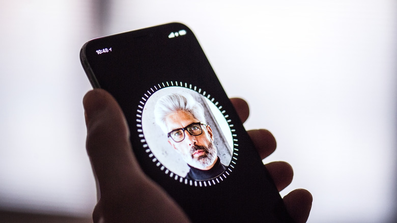 iPhone Face ID setup process
