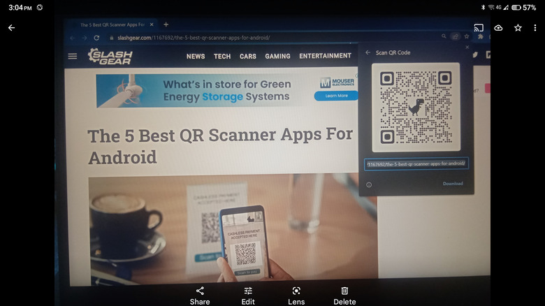 google photos sample qr code