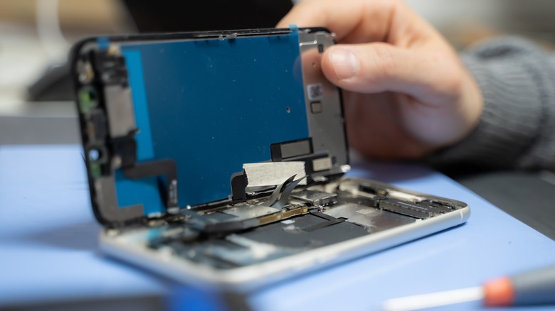 iphone back panel removed