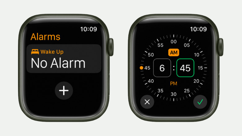 setting alarms on Apple Watch