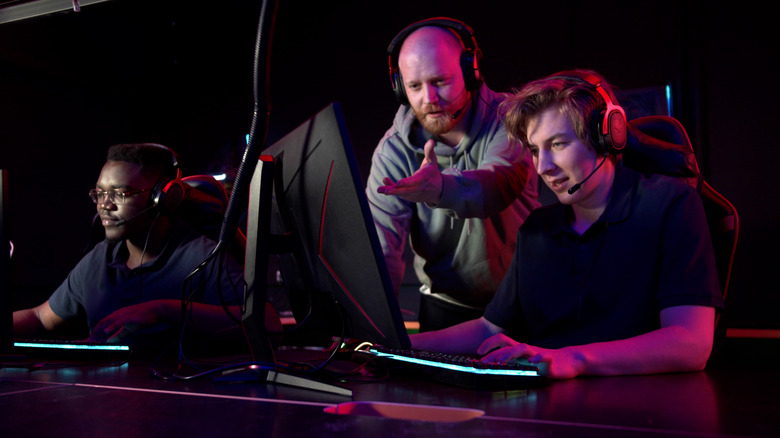 Video gamers gaming
