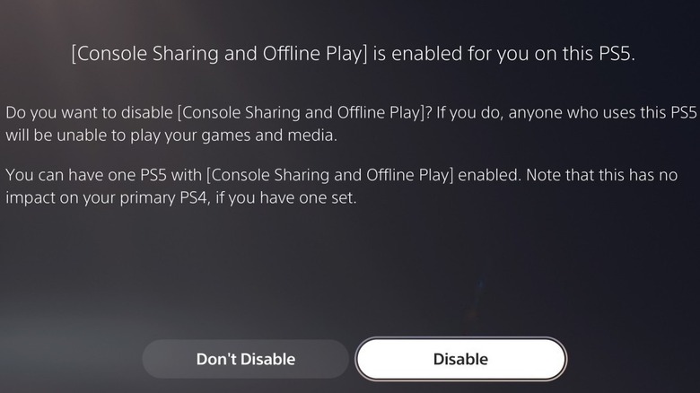 Console Sharing and Offline Play on PS5