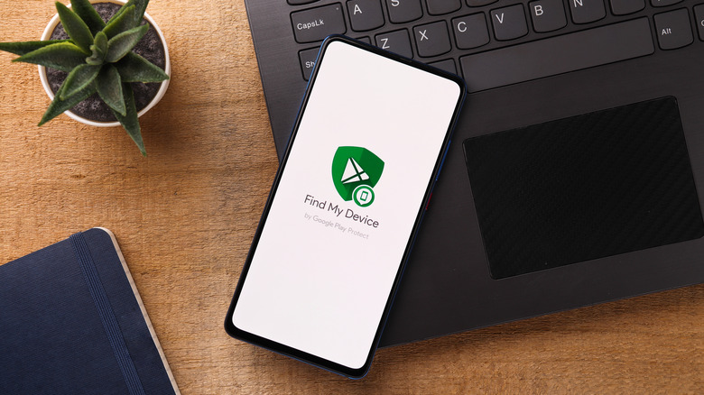 Find My Device app on phone