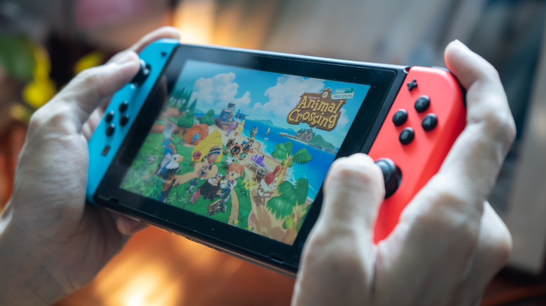 Nintendo Switch playing game