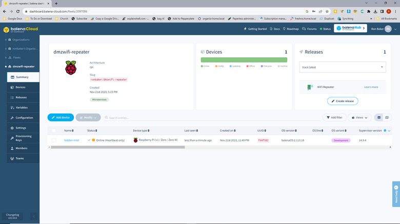 setting up Balena Cloud